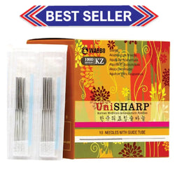 UNISHARP™ KZ-Type Acupuncture Needles (10 Needles/Tube, 1000 PCS/Box) 韩国钢丝 无痛型 (Best Seller)