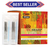 UNISHARP™ KZ-Type Acupuncture Needles (10 Needles/Tube, 1000 PCS/Box) 韩国钢丝 无痛型 (Best Seller)